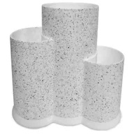 Noże kuchenne - UNIWERSALNY BLOK STOJAK DO NOŻY 3w1 KRISBERG KS-2529 BIAŁY - miniaturka - grafika 1