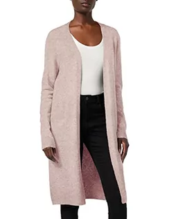 Swetry damskie - Vero Moda Kobiety Vmdoffy Ls Long Open Cardigan Ga Noos Kardigan, Różowy, XS - grafika 1