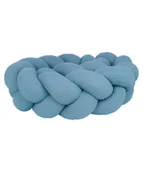 Ochraniacze do łóżeczka - Ochraniacz do łóżeczka warkocz "Wafel jeansowy" - 180cm - miniaturka - grafika 1