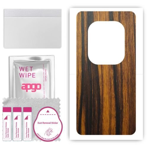 folia naklejka skórka strukturalna na TYŁ do Tecno Phantom X2 pro - Drewno Tygrysie - apgo SKINS