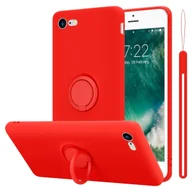 Etui i futerały do telefonów - Etui Cadorabo do Apple iPhone 7 / 7S / 8 / SE 2020 etui ochronne w kolorze czerwonym etui na telefon komórkowy pokrowiec z TPU - miniaturka - grafika 1