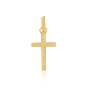 Wisiorki - Złoty krzyżyk diamentowany zawieszka wisiorek pr. 333 - miniaturka - grafika 1