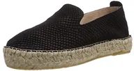 Espadryle damskie - PIECES KAYLA SUEDE ESPADRILLOS damskie espadryle, czarny - czarny Black - 37 eu - miniaturka - grafika 1