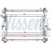 Chłodnice - NISSENS Chłodnica układ chłodzenia silnika 606170 - miniaturka - grafika 1