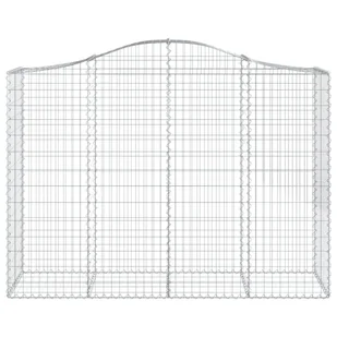 VIDAXL Kosze gabionowe, 5 szt, 200x50x140/160 cm, galwanizowane żelazo - Ogrodzenia - miniaturka - grafika 5