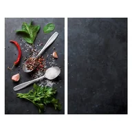 Pozostałe akcesoria kuchenne - Płyty ochronne na kuchenkę ze szkła hartowanego zestaw 2 szt. 52x30 cm Basil – Allstar - miniaturka - grafika 1