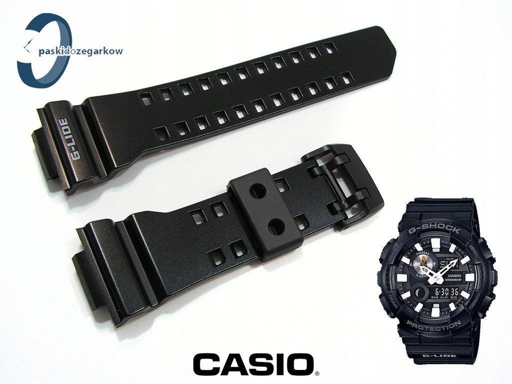 Pasek Casio GAX-100B-1A GAX-100 czarny