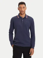 Koszulki męskie - Wrangler Polo 112371506 Granatowy Regular Fit - miniaturka - grafika 1