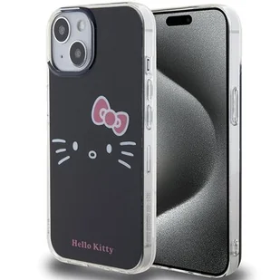 Etui HELLO KITTY IML Kitty Face do Apple iPhone 15 Czarny - Etui i futerały do telefonów - miniaturka - grafika 1