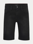 Spodenki męskie - Blend Szorty jeansowe 20716686 Czarny Slim Fit - miniaturka - grafika 1