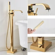 Baterie wannowe i prysznicowe - Bateria wannowa PDS Premium Exclusive wolnostojące złoty - miniaturka - grafika 1