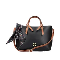 Torebki damskie - Rieker Damska torba na zakupy H1507, czarna, czarny - miniaturka - grafika 1