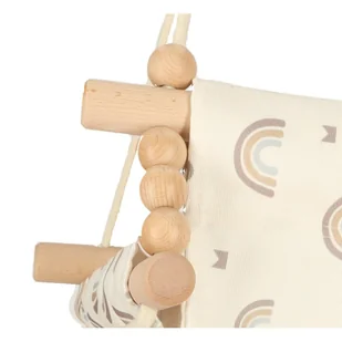 Huśtawka dla dzieci materiałowa drewniana wisząca tęcza - Leżaczki i huśtawki Huśtawka dla dzieci materiałowa drewniana wisząca tęcza - Leżaczki i huśtawki - miniaturka - grafika 9