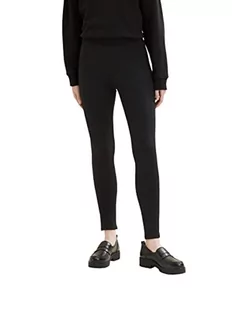 TOM TAILOR Denim Damski Legginsy Basic 1034177, 14482 - Deep Black, M - Legginsy - miniaturka - grafika 1