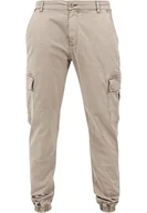 Spodenki męskie - Urban Classics Męskie spodnie Washed Cargo Twill Jogging Pants dla mężczyzn, spodnie cargo dostępne w wielu wariantach kolorystycznych, rozmiary 30-44, Sand, 34W - miniaturka - grafika 1
