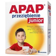 Przeziębienie i grypa - APAP Przeziębienie Junior x6 saszetek (data ważności: 2023.11.30) - miniaturka - grafika 1
