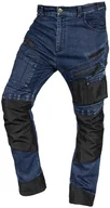 Odzież robocza - Neo Spodnie robocze DENIM, wzmocnienia Oxford, granatowe, rozmiar XXL - miniaturka - grafika 1