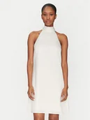 Sukienki - YAS Sukienka koktajlowa Dottea 26032326 Biały Slim Fit - miniaturka - grafika 1