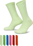 Skarpetki damskie - Nike Everyday Plus Cushioned Crew skarpety treningowe (6 par), wielokolorowe, SX6897-969, M - miniaturka - grafika 1