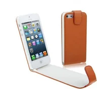 Etui i futerały do telefonów - Etui na telefon komórkowy z cienką klapką na telefon komórkowy iPhone SE Orange - miniaturka - grafika 1