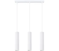 Lampy sufitowe - Sollux SL.1537 - Żyrandol na lince KARBON 3xGU10/10W/230V biały - miniaturka - grafika 1
