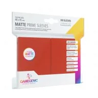 Akcesoria do gier planszowych - Gamegenic: Matte Prime CCG Sleeves 66x91mm Red - miniaturka - grafika 1