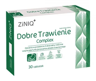 ZINIQ Dobre Trawienie Complex, 30 tabletek - Układ pokarmowy - miniaturka - grafika 1