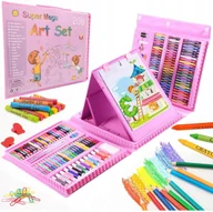 Zabawki kreatywne - Zestaw artystyczny do malowania rysowania dla dzieci walizka 203 el. 208R - miniaturka - grafika 1