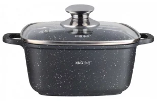 Kwadratowy garnek marmurowy na indukcję Z3-W78 - Garnki - miniaturka - grafika 1