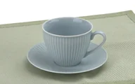 Filiżanki - Filiżanka porcelanowa 320 ml + spodek Dalia Niebieska - miniaturka - grafika 1