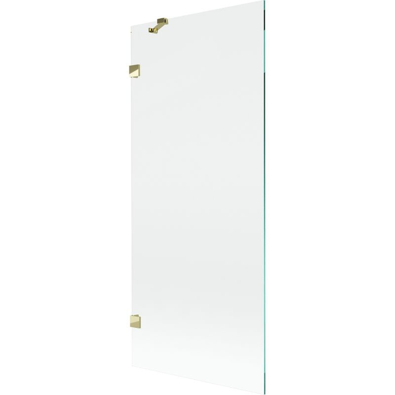 Mexen Lunar parawan nawannowy 1-skrzydłowy 80 x 150 cm, transparent, złoty - 897-080-000-50-00