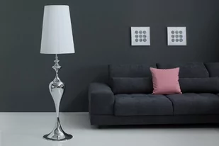 Invicta Interior Lampa stojąca Modern Baroque srebrna 160cm 38572 - Lampy stojące - miniaturka - grafika 1