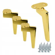 Meble modułowe i akcesoria - Zestaw 4 sztuk noga meblowa Loft złoty chrom wysokość 18 cm - miniaturka - grafika 1