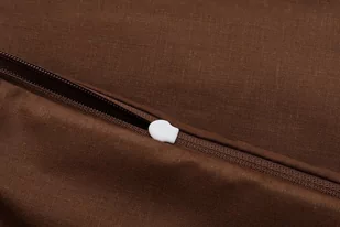 Poszewka Bawełna 50 x 80 Jednolita Ola Brąz Brązowa - Poszewki na poduszki - miniaturka - grafika 4