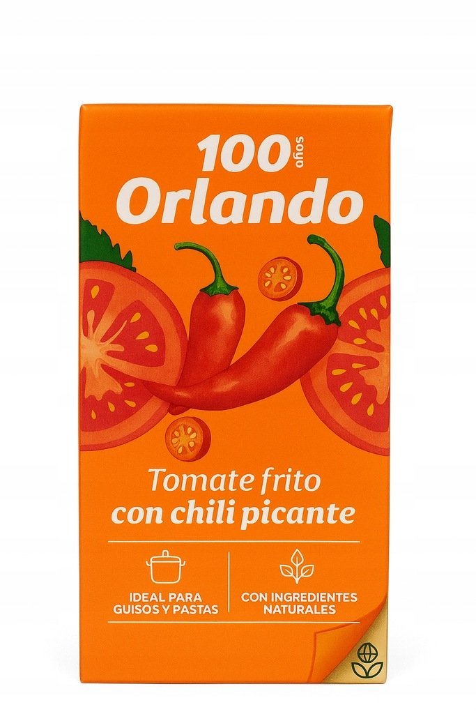 Orlando Chili Picante 350g HISZPAŃSKI Sos Pomidorowy z Pikantną Papryczką