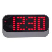 Zegary - Nextime Zegar Led Loud Alarm, czerwony, 8,5x17,5x5 cm - miniaturka - grafika 1