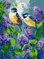 Malowanie po numerach - Malowanie po numerach - Wiosenny duet 30x40cm - miniaturka - grafika 1