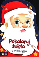 Powieści i opowiadania - Jednoróg Justyna Pokoloruj święta z Mikołajem - miniaturka - grafika 1