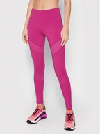 Spodnie sportowe damskie - Guess Legginsy O1BA52 MC049 Różowy Slim Fit - miniaturka - grafika 1