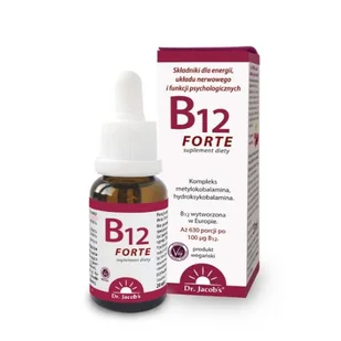 Dr. Jacob's Witamina B12 Forte, 20ml - Witaminy i minerały - miniaturka - grafika 1