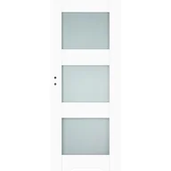 Drzwi wewnętrzne - Skrzydło drzwiowe Tre białe podcięcie 80P - miniaturka - grafika 1