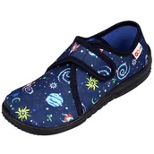 Kapcie damskie - LEMIGO Granatowe papcie, kapcie dla chłopca, kosmos 23 EU / 6 UK - miniaturka - grafika 1