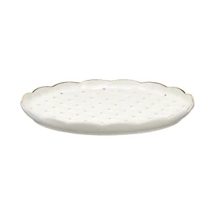 Talerzyk deserowy porcelanowy 19 cm ALEXIA - Talerze - miniaturka - grafika 1