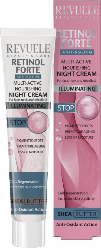 Multiaktywny odżywczy krem do twarzy na noc / Revuele Retinol Forte Multi-Active Nourishing Night Cream (50 ml)