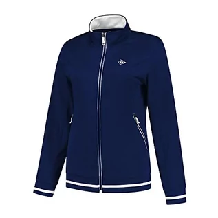 Kurtki i płaszcze dla dziewczynek - Dunlop Girl's Club Girls Knitted Jacket Tennis Shirt, granatowy, 152, grantowy, 152 cm - grafika 1