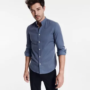 Koszule męskie - Reserved - Koszula super slim fit - Niebieski - grafika 1