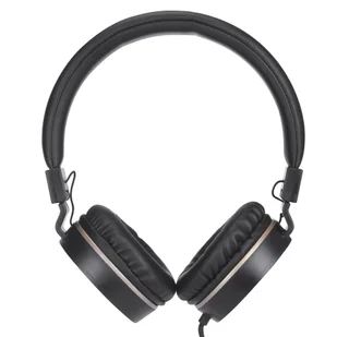 HP DHH-1206 słuchawki z mikrofonem, regulacja głośności, czarno-złota, klasyczna typ 3,5mm jack - Słuchawki - miniaturka - grafika 2