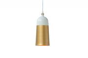 Lampy sufitowe - Invicta Lampa wisząca Modern Chick biało-złota 37701 - miniaturka - grafika 1