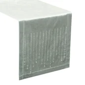 Obrusy i serwetki - Bieżnik velvet, 35X220, Srebrny Z Cyrkoniami, Ogz-05 - miniaturka - grafika 1