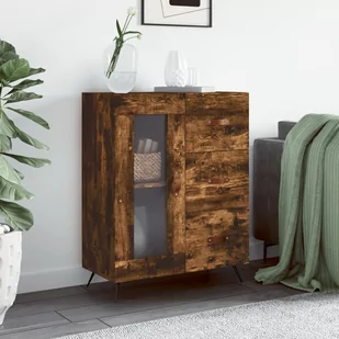 vidaXL Szafka, przydymiony dąb, 69,5x34x90 cm, materiał drewnopochodny - Komody vidaXL Szafka, przydymiony dąb, 69,5x34x90 cm, materiał drewnopochodny - Komody - miniaturka - grafika 1